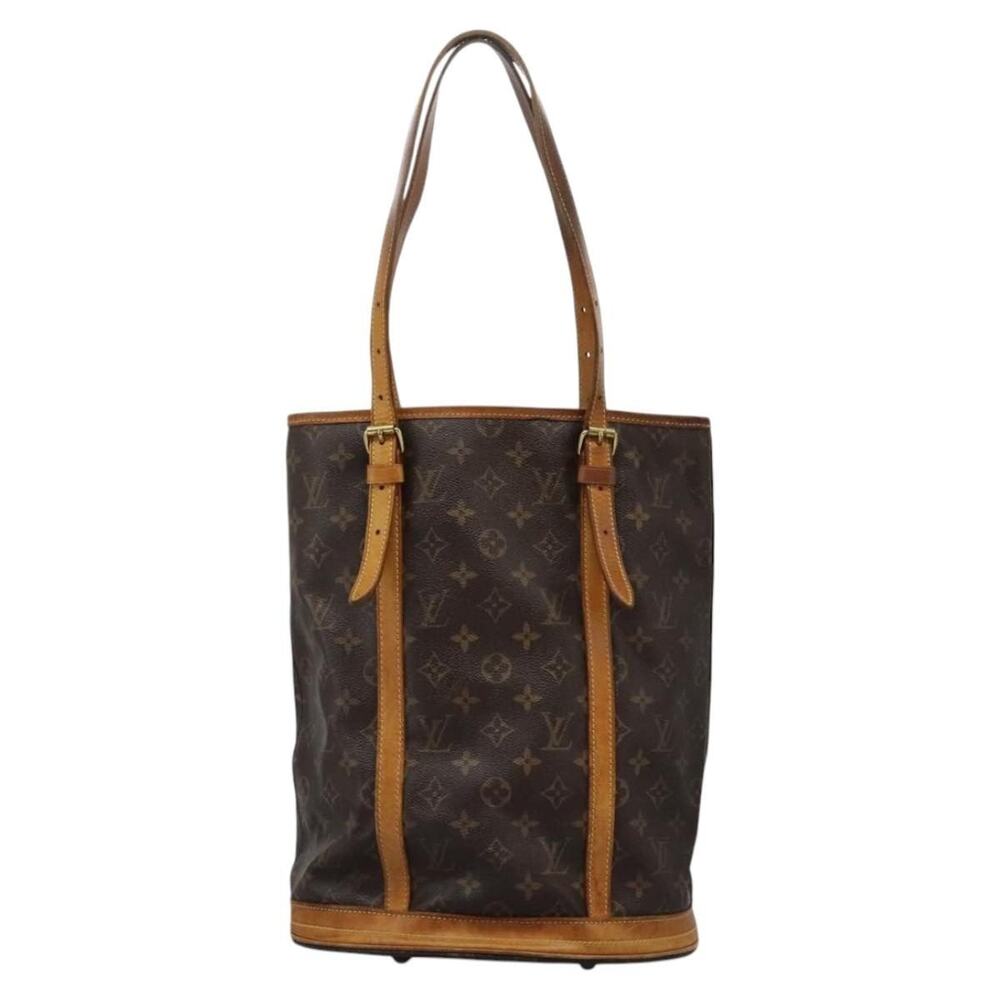 Louis Vuitton Monogram Bucket GM Shoulder Bag Brown